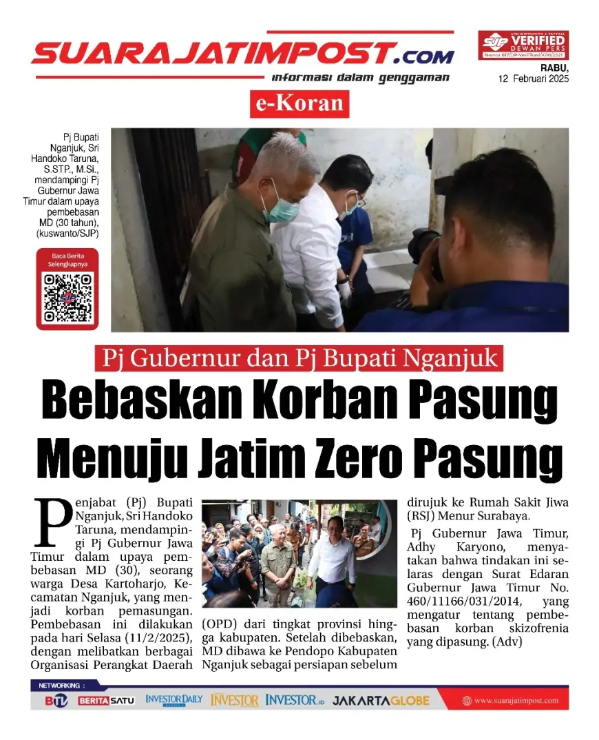 eKoran, Edisi Rabu, 12 Februari 2025