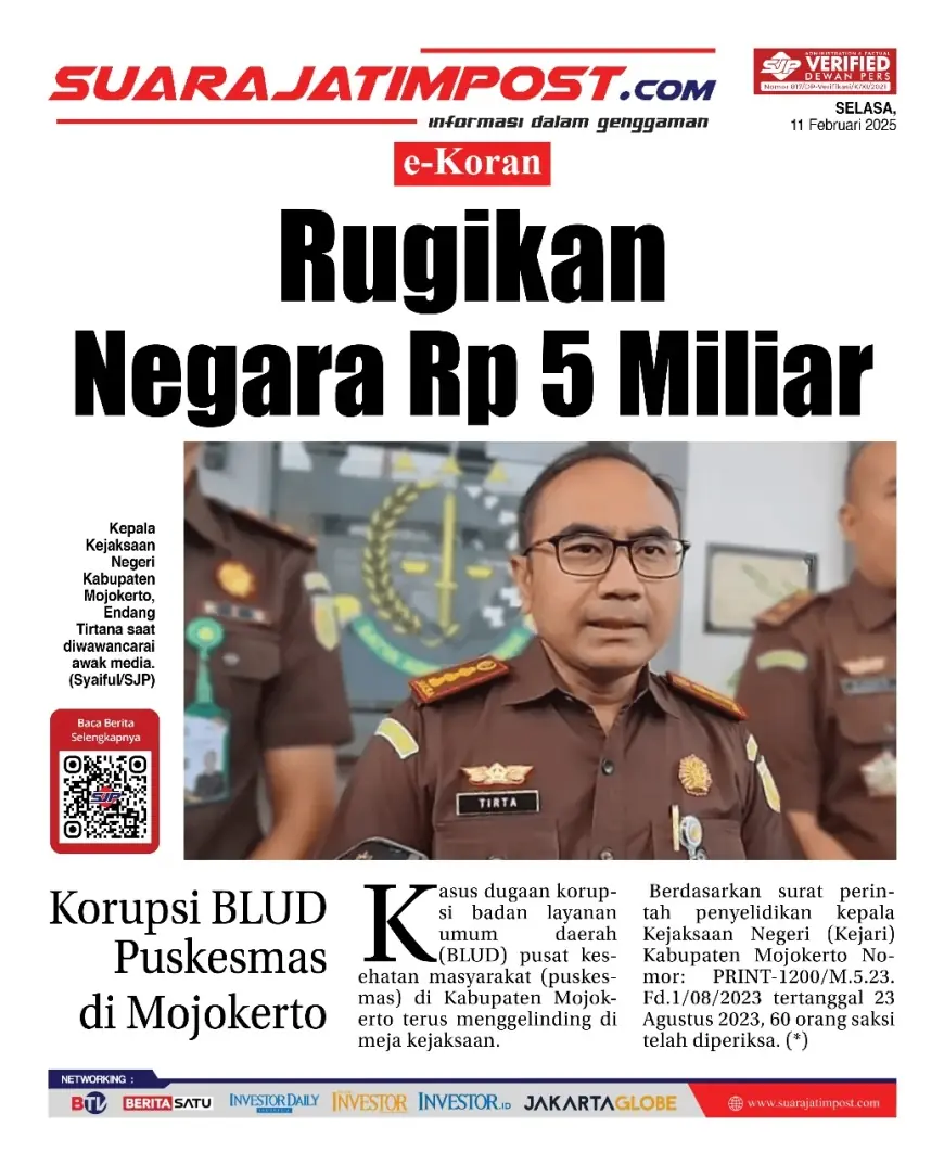 eKoran, Edisi Selasa, 11 Februari 2025
