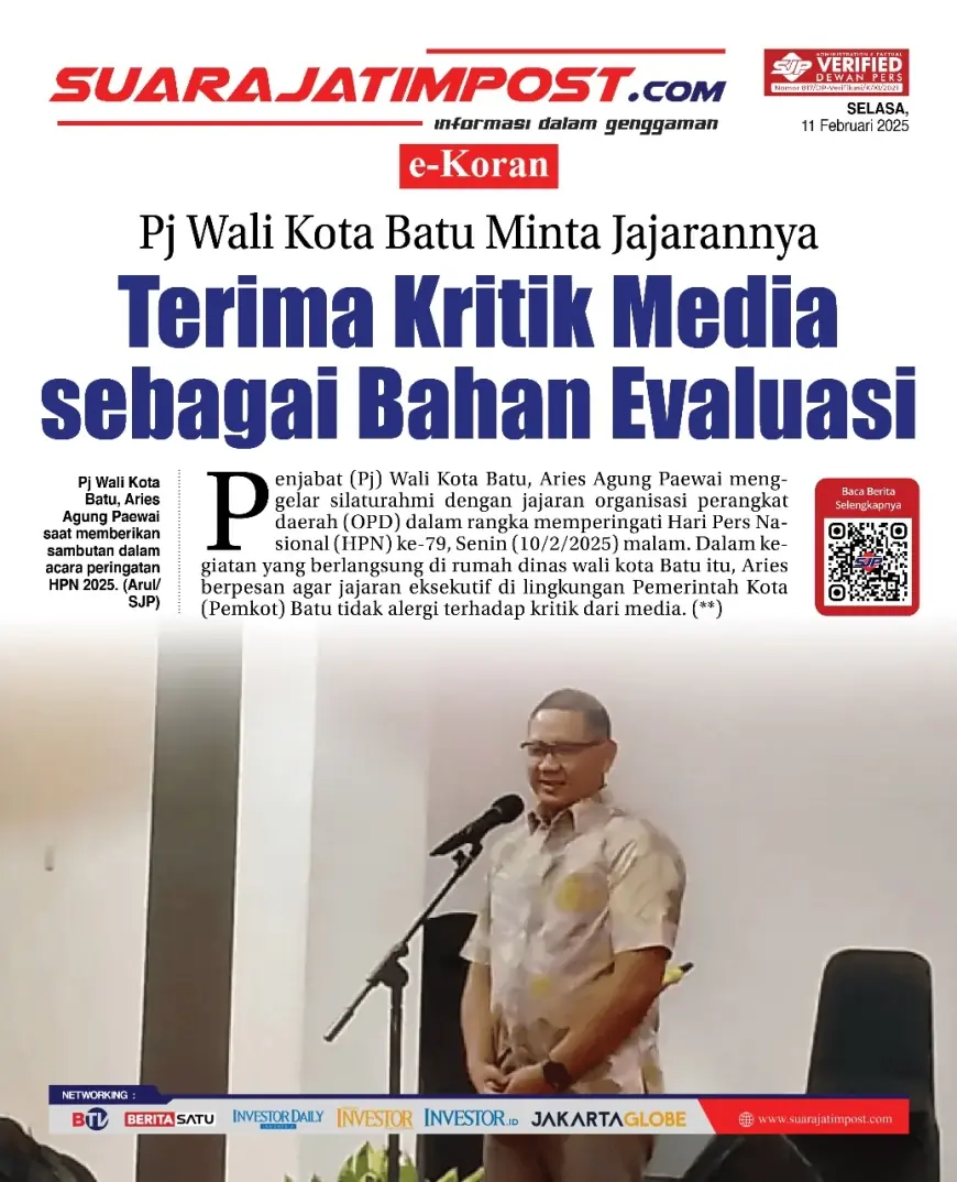 eKoran, Edisi Selasa, 11 Februari 2025