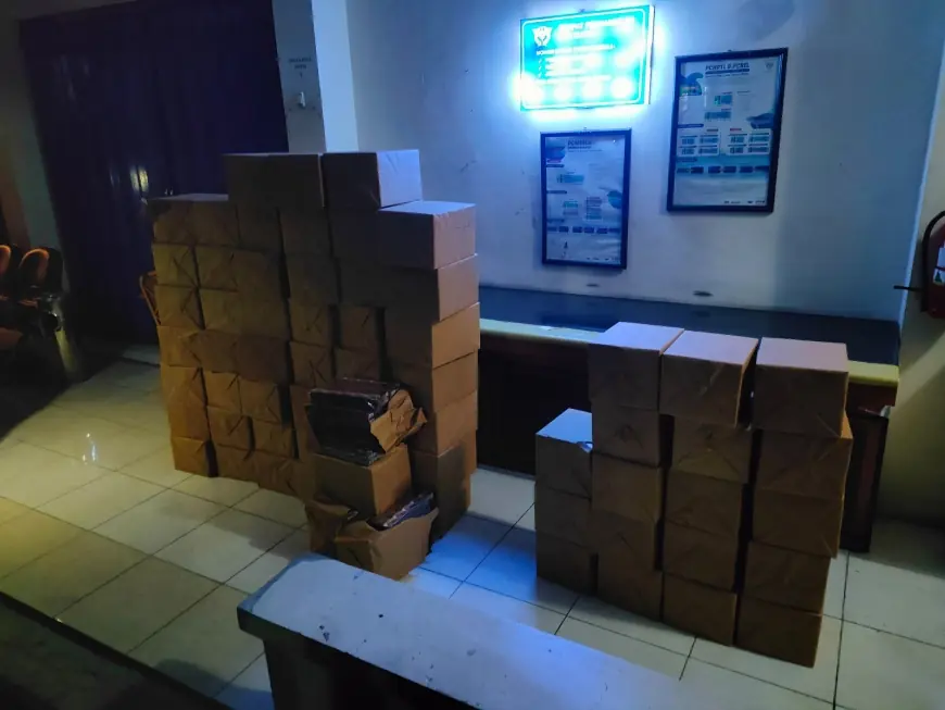 134 Ribu Batang Rokok Ilegal Disita Bea Cukai Malang, Sopir Kabur Tinggalkan Barang Bukti