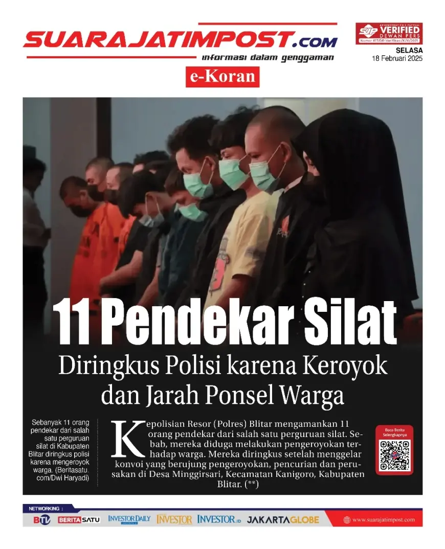 eKoran, Edisi Selasa, 18 Februari 2025