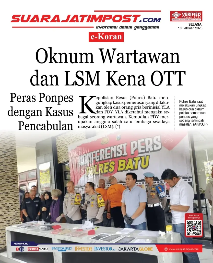 eKoran, Edisi Selasa, 18 Februari 2025