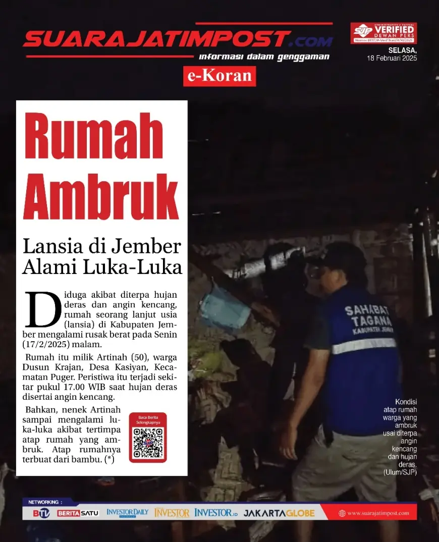 eKoran, Edisi Selasa, 18 Februari 2025