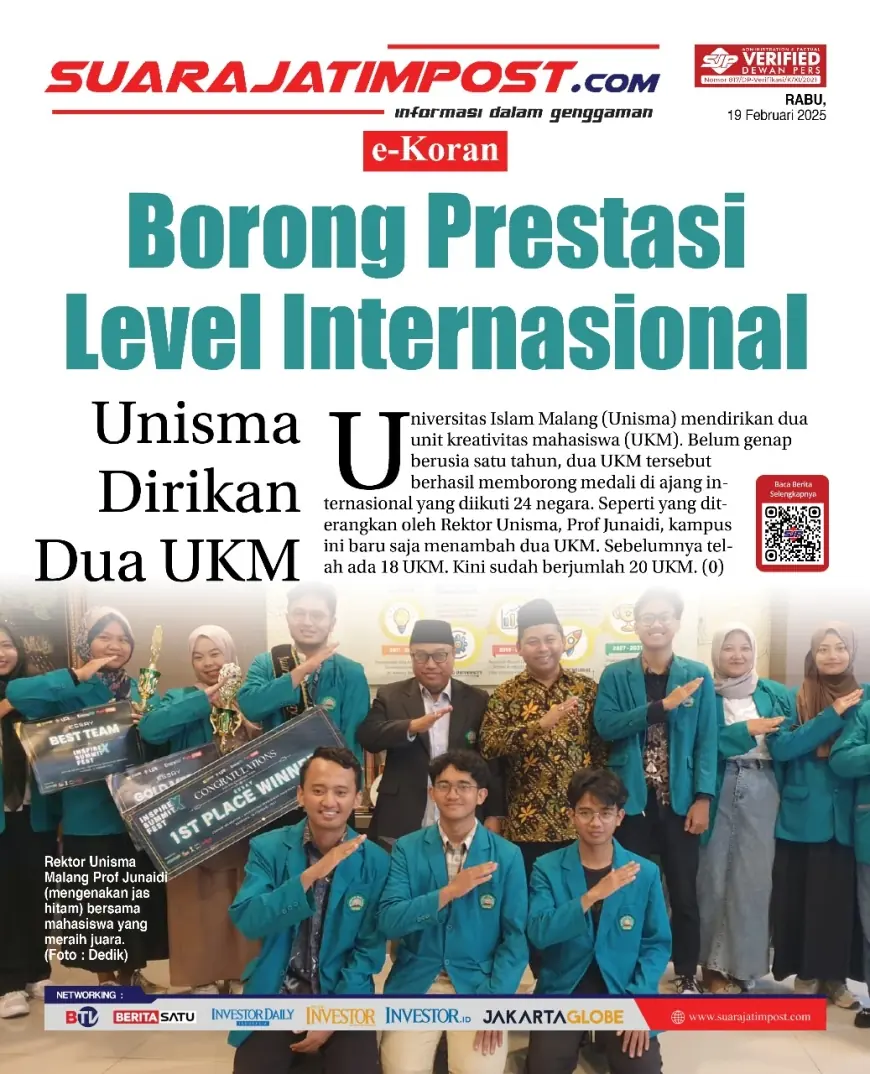 eKoran, Edisi Rabu, 19 Februari 2025