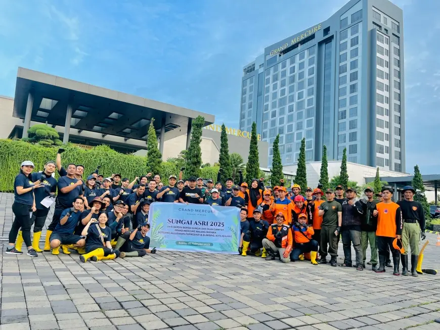Sambut Ramadan, Grand Mercure Malang Mirama Gelar Aksi Bersih-Bersih Sungai