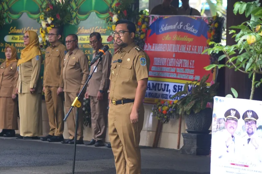 Pimpin Apel Perdana, Mas Handy Tegaskan Komitmen "Nol Rupiah" di Pemkab Nganjuk