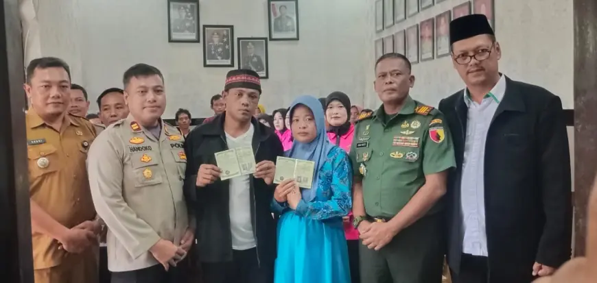 Ironis, Terduga Pelaku Curanmor Gelar Akad Nikah di Mapolsek Wuluhan Jember