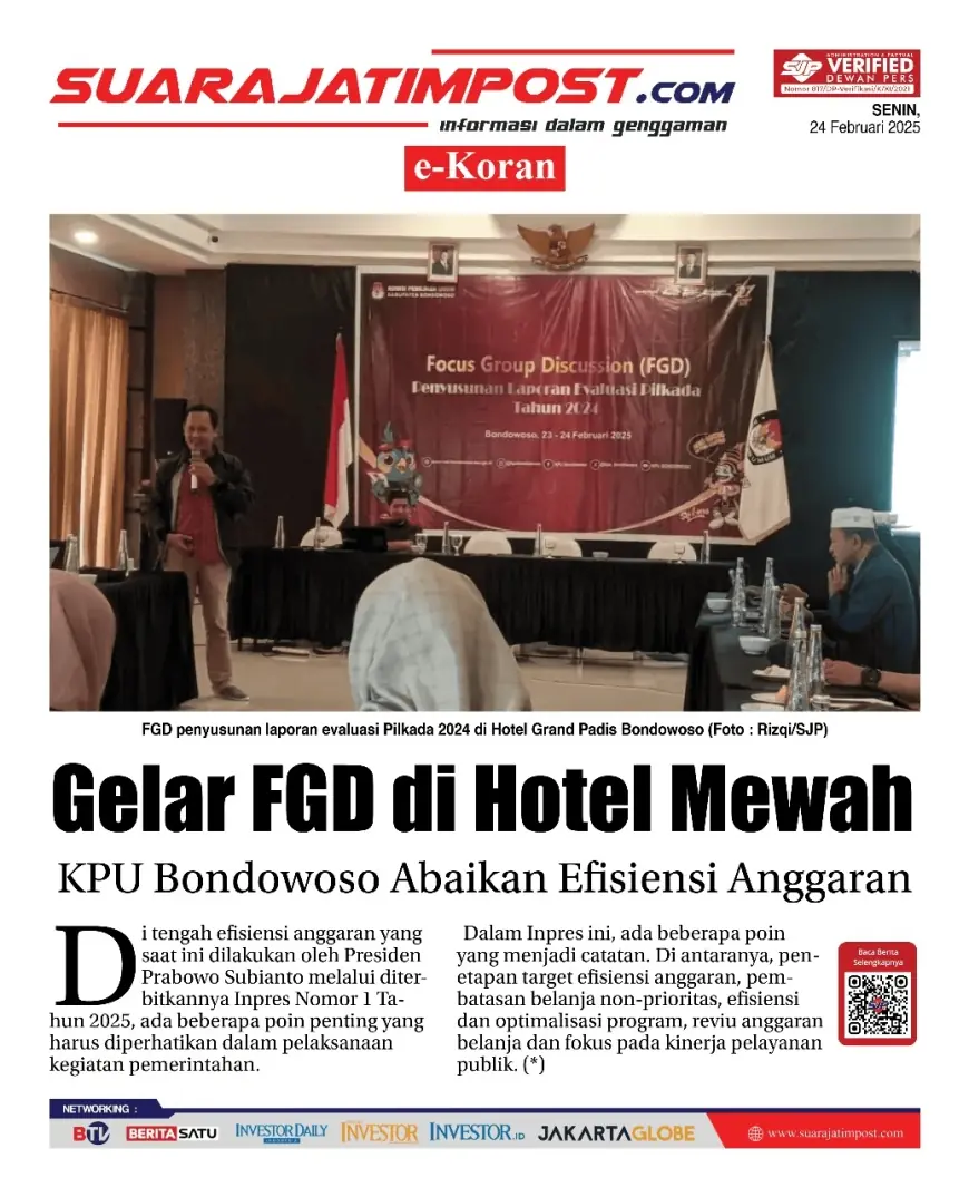 eKoran, Edisi Senin, 24 Februari 2025