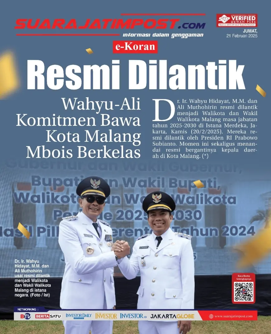 eKoran, Edisi Jumat, 21 Februari 2025