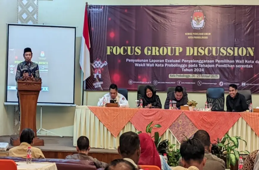 Evaluasi Pelaksanaan Pemilihan 2024, KPU Kota Probolinggo Minta Masukan Berbagai Pihak Melalui FGD