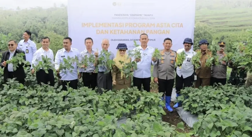 Kalapas Pasuruan Hadiri Kegiatan Panen Raya Edamane di Malang