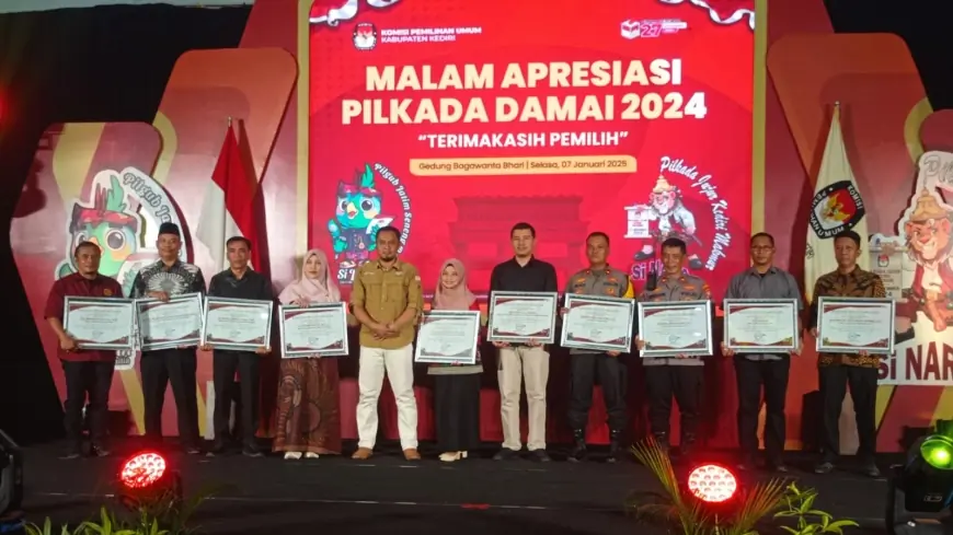 Capai Target Partisipasi Pemilih, KPU Kabupaten Kediri Gelar Malam Apresiasi Pilkada 2024
