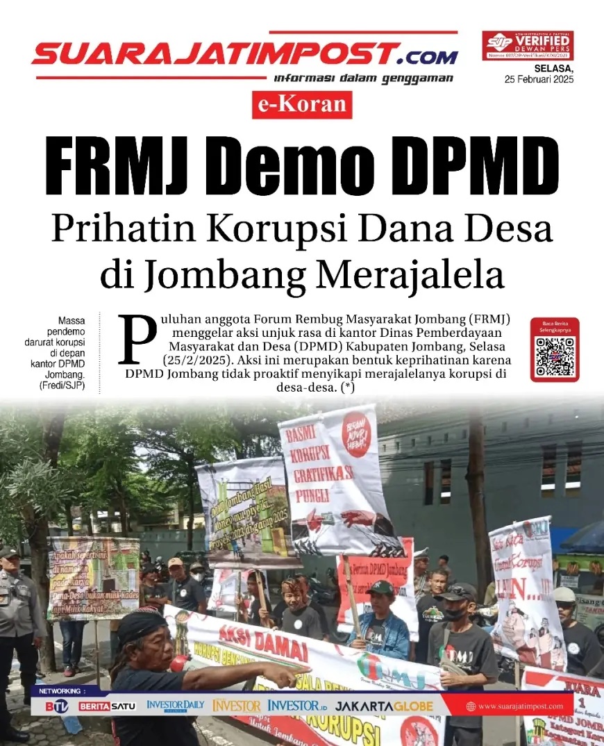 eKoran, Edisi Selasa, 25 Februari 2025