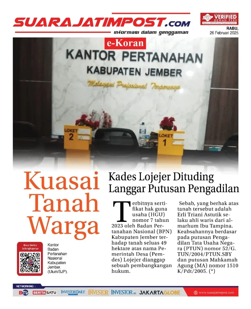 eKoran, Edisi Rabu, 26 Februari 2025