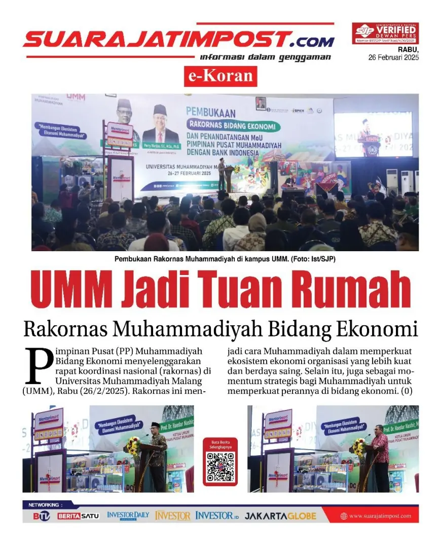 eKoran, Edisi Rabu, 26 Februari 2025