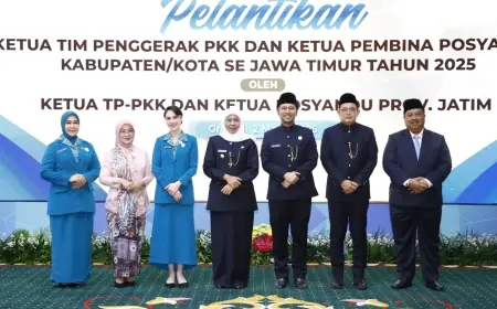 Yuliati Nugrahani Warsubi Dilantik Menjadi Ketua TP PKK Kabupaten Jombang