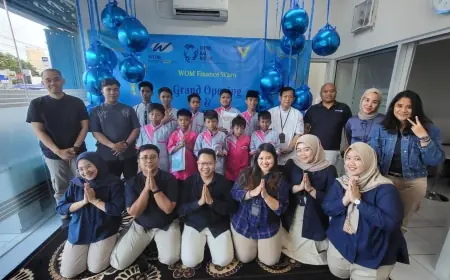 Pindah Gedung Kantor Cabang Sidoarjo 3 Waru, WOM Finance Santuni Anak Yatim