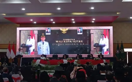 Pimpinan Daerah Baru, DPRD Kota dan Kabupaten Blitar Gelar Rapat Paripurna Setijab