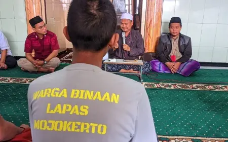 Ramadan di Balik Jeruji, Ratusan Napi di Mojokerto Ikuti Kajian Kitab Kuning