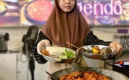 Sensai Berbuka Puasa dengan Sambel Tempong di Kota Mojokerto
