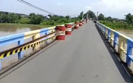 Jembatan Pagerluyung Jalur Alternatif Jombang Mojokerto Kembali Dibuka