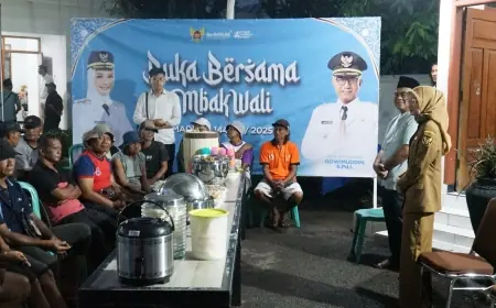 Mbak Vinanda Sisihkan Anggaran Rumah Tangga Wali Kota untuk Buka Bersama Warga Kurang Mampu