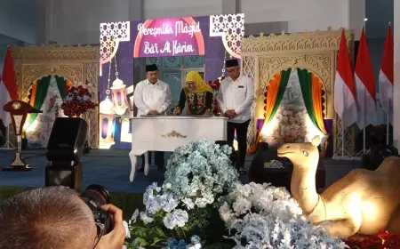 Gubernur Jawa Timur Rela Datang ke Jombang Resmikan Masjid Milik Pengusaha Limbah Tetes Tebu