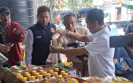 Sidak Pasar, Disperindag Lamongan Temukan Minyakita Tak Sesuai Takaran