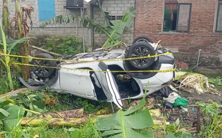 Belum Dievakuasi, Begini Kondisi Mobil HRV yang Tertemper KA Singasari di Blitar