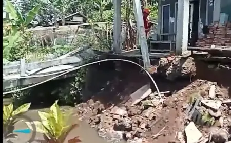 Tebing Longsor Ancam Rumah Warga di Ngantang Malang, BPBD Lakukan Penanganan Darurat