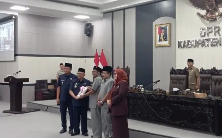 Rapat Paripurna, Pokir DPRD Kabupaten Blitar 2026 Diserahkan ke Pemkab Blitar