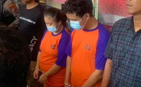 Pria Asal Sumatera Barat Ajak Istrinya yang Sedang Hamil Begal Mobil Ojol di Jombang