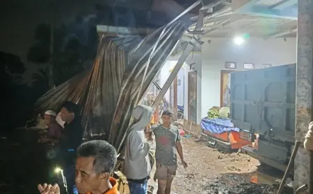 Banjir Bandang di Desa Sumber Salak Bondowoso, 2 Sepeda Motor Hilang Terhanyut