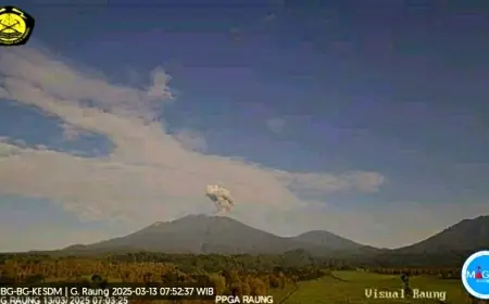 Gunung Raung Erupsi, BPBD Bondowoso Imbau Warga dan Wisatawan Tidak Mendekat dalam Radius 3 Km