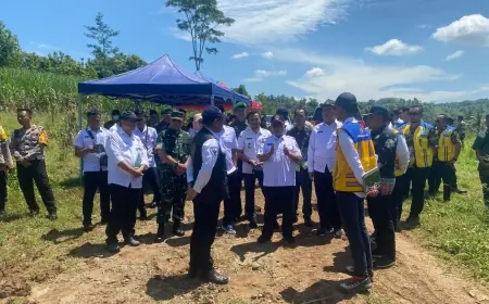Tinjau Progres Pembebasan Lahan Proyek JLS di Wates, Bupati Blitar : Secepatnya Diselesaikan