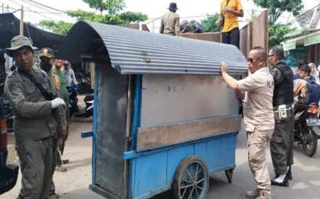 Puluhan Petugas Gabungan Tertibkan Pasar Semampir Probolinggo, Ini Alasannya