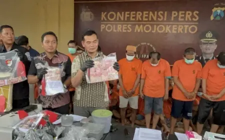Uang Palsu Senilai Rp 792 Juta di Mojokerto Disita, 8 Orang Diamankan