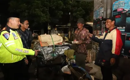 Sahur On The Road Polresta Malang Kota Bersama Jaga Kamtibmas dan Berbagi Dengan Masyarakat