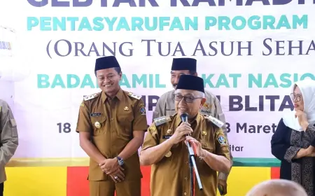 Program OASE, Bupati dan Baznas Kabupaten Blitar Beri Kebahagiaan untuk 346 Anak Yatim Piatu