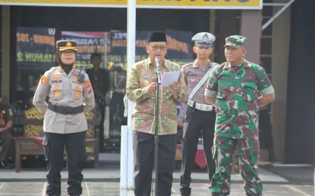 Ra Wabup Pimpin Apel Operasi Ketupat Semeru di Mapolres Sampang