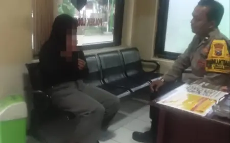 Kepergok Jambret Kalung Emas Bocah, Emak-Emak di Blitar Dibawa ke Kantor Polisi