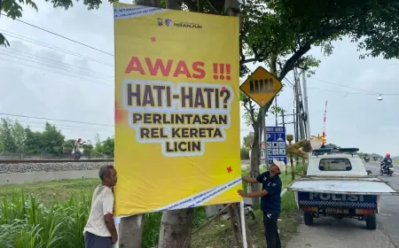 Polisi Imbau Titik Kemacetan dan Titik Rawan Kecelakaan di Nganjuk saat Mudik Lebaran 2025