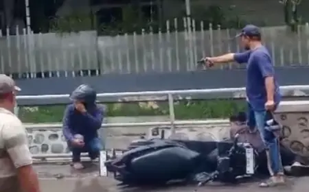 Heroik, Polisi Tangkap Dua Orang Diduga Begal, Videonya Viral!