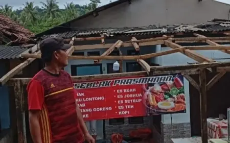 Angin Kencang Terjang Sumbermanjing Wetan Malang, Update Laporan, Delapan Bangunan Rusak