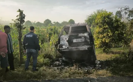 Warga Jember Bakar Mobil Maling Jeruk yang Berusaha Kabur