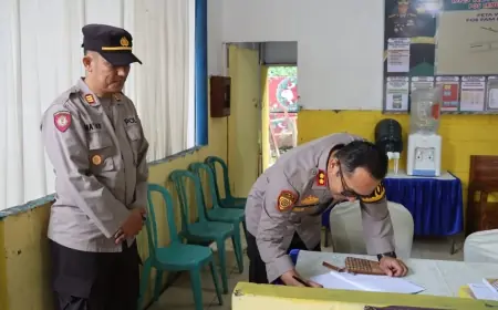 Masuki Peak Season Lebaran, Kapolres Tinjau Kesiapan Pos Pengamanan