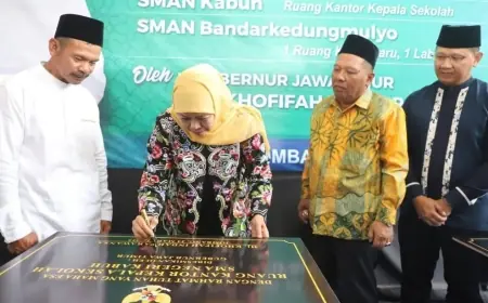 Sejumlah SMA dan SMK di Jombang Dapat Fasilitas dari Gubernur Khofifah