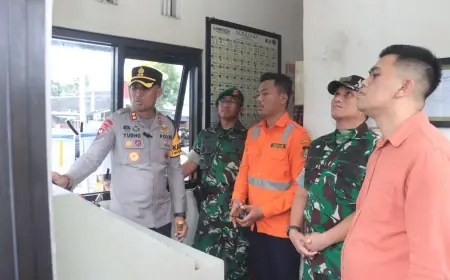 Cek Kesiapan Perlintasan KA di Masa Mudik Lebaran, Kapolresta Blitar : Petugas Jaga Palang Pintu Harus Waspada