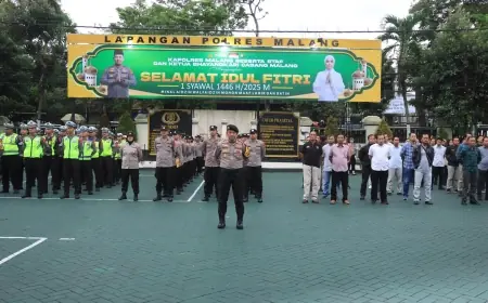 Polres Malang Siap Amankan Malam Takbir Sesuaikan Panduan dari Pemkab