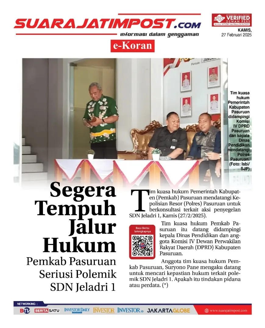eKoran, Edisi Kamis, 27 Februari 2025